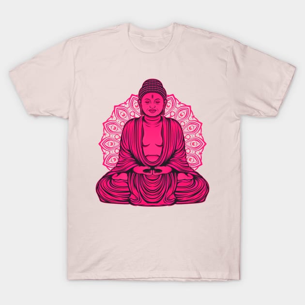 Meditating New Age Buddha T-Shirt by machmigo